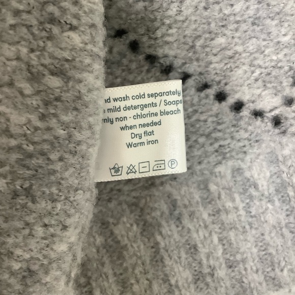 Roberta roller rabbit Size L wool gray knitwear sweater (W401) - Picture 9 of 9